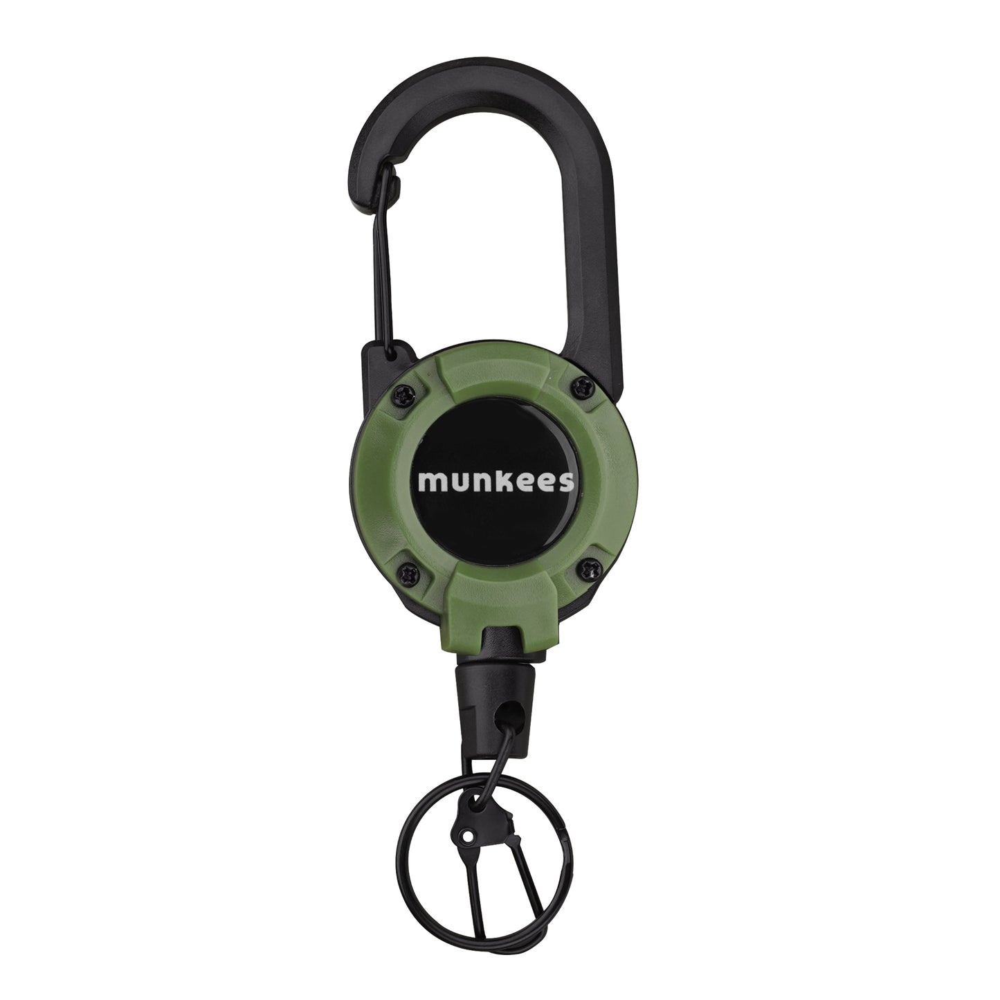 munkees Ausweishalter mit Karabiner & Stahlseil – 64 cm