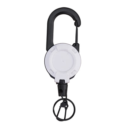 munkees Ausweishalter Weiß mit Karabiner & Rückzug 64 cm