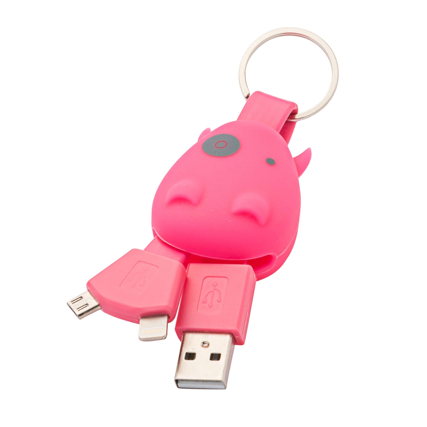 munkees USB Ladekabel Schlüsselanhänger Micro-USB & Lightning