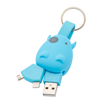 munkees USB Ladekabel Schlüsselanhänger Micro-USB & Lightning