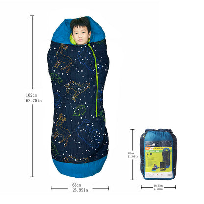 AceCamp Kinderschlafsack leuchtend – Indoor & Outdoor