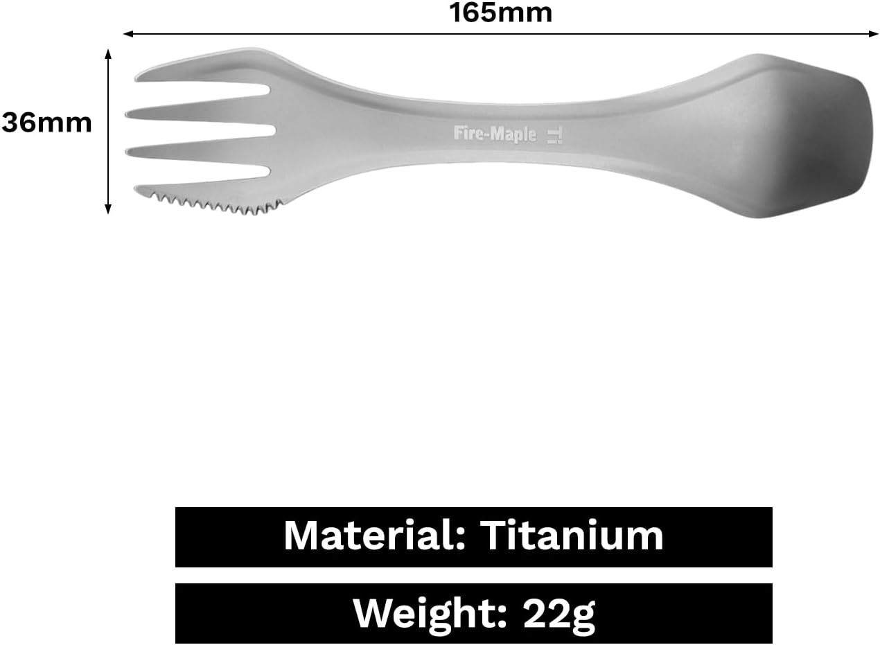 Fire-Maple FMT-T23 Titan Spork – 3-in-1 Campingbesteck