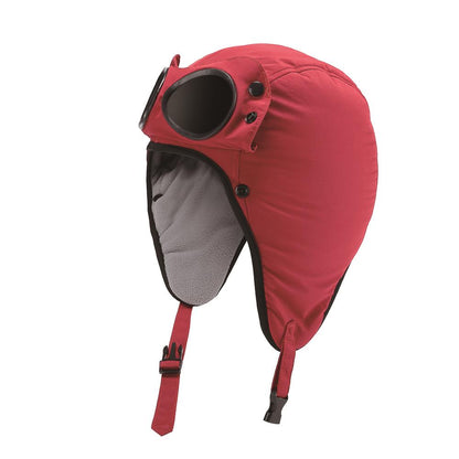 Action Fox Goggle Mütze mit integrierter Brille | Warm & stylisch für Ski, Snowboard & Outdoor | Verschiedene Designs