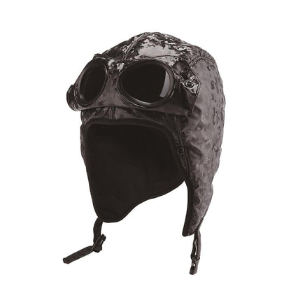 Action Fox Goggle Mütze mit integrierter Brille | Warm & stylisch für Ski, Snowboard & Outdoor | Verschiedene Designs