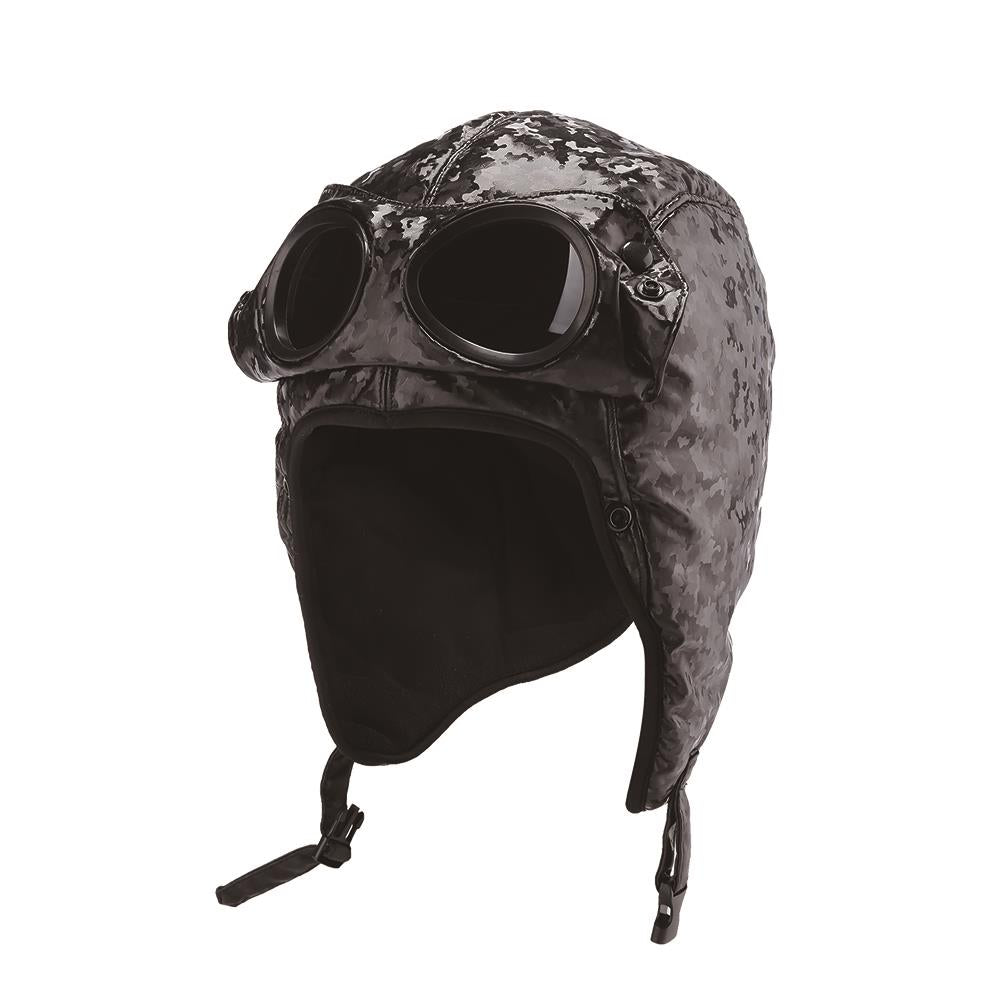 Action Fox Goggle Mütze mit integrierter Brille | Warm & stylisch für Ski, Snowboard & Outdoor | Verschiedene Designs