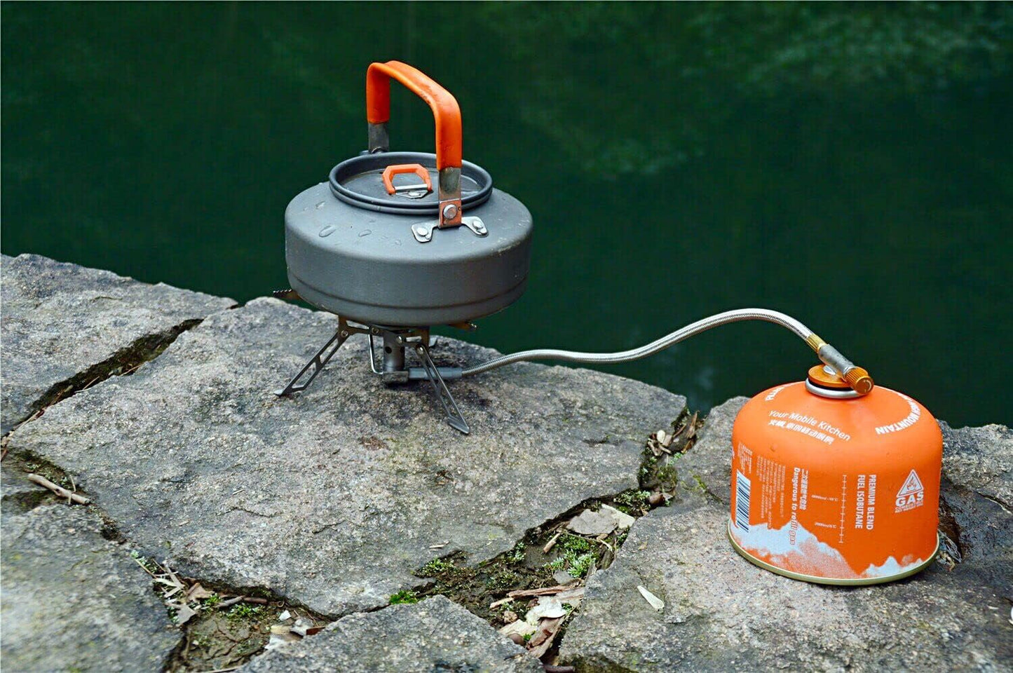 Feast T3 Orange Wasserkessel 0,8L aus Aluminium