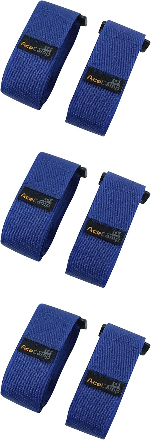 AceCamp Klettgurt 3er Pack 2,5 x 60 cm – Blau