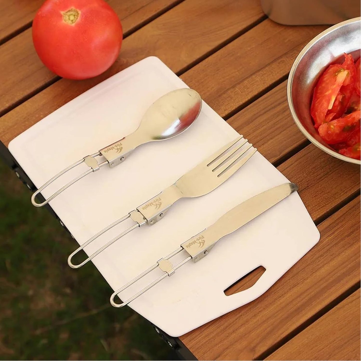 Fire-Maple FMT-803 Faltbares Edelstahl-Besteck-Set