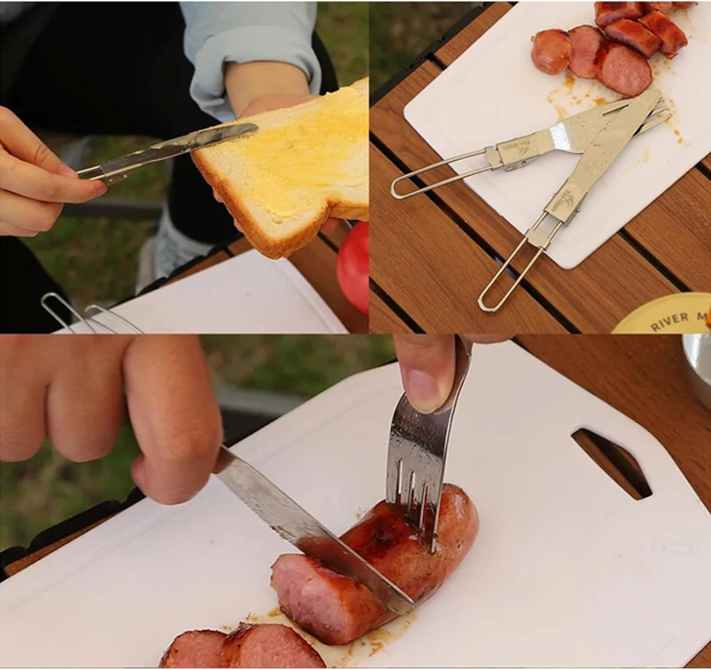 Fire-Maple FMT-803 Faltbares Edelstahl-Besteck-Set