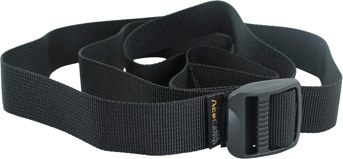 AceCamp 3X Koffergurt Set – 2,5 x 120 cm, Schwarz