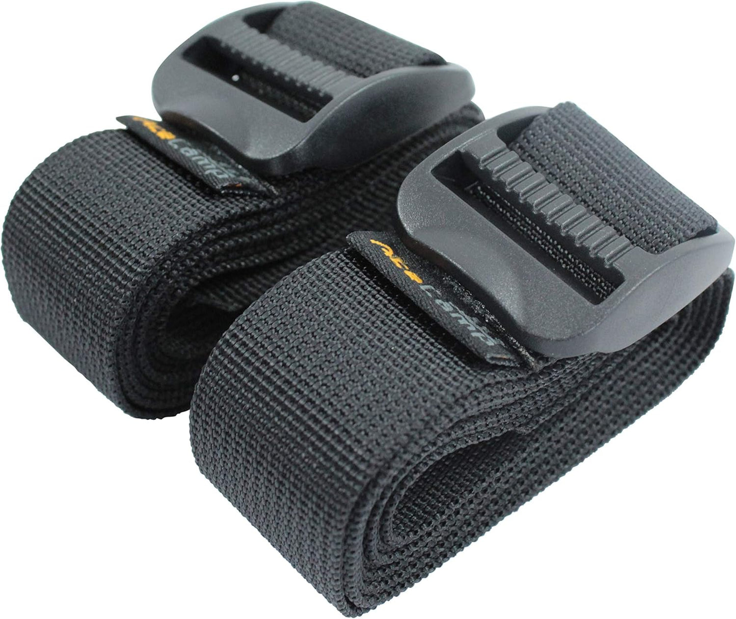 AceCamp 3X Koffergurt Set – 2,5 x 120 cm, Schwarz