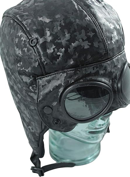 Action Fox Goggle Mütze mit integrierter Brille | Warm & stylisch für Ski, Snowboard & Outdoor | Verschiedene Designs