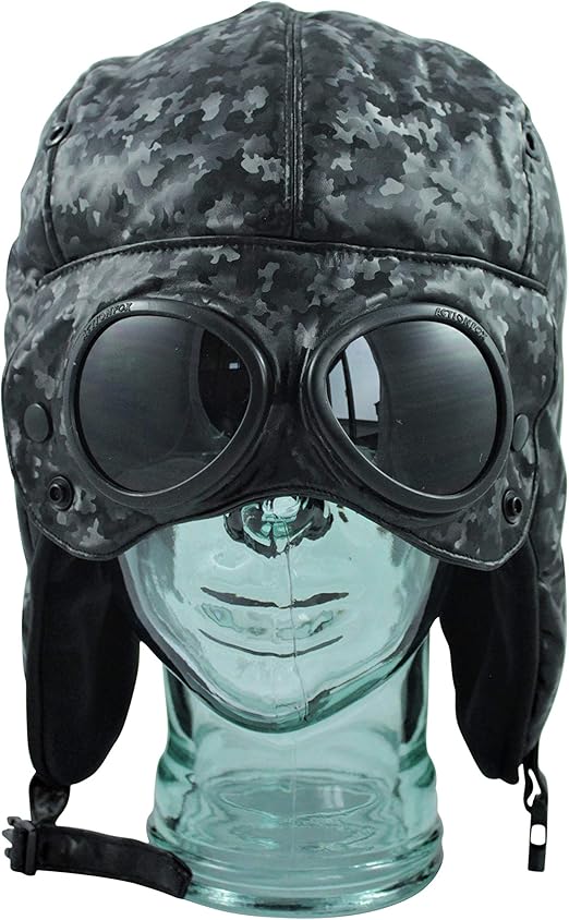 Action Fox Goggle Mütze mit integrierter Brille | Warm & stylisch für Ski, Snowboard & Outdoor | Verschiedene Designs