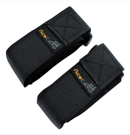 AceCamp 3er-Set Klettgurte 2,5 x 30 cm – Schwarz