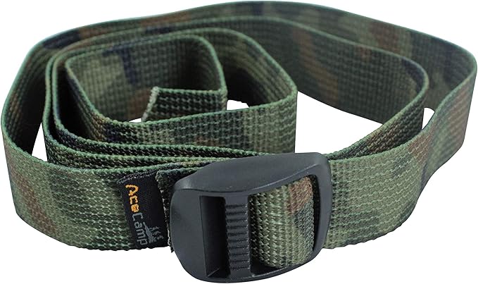 AceCamp 4er Pack Packriemen 2,5x120cm Camouflage Grün