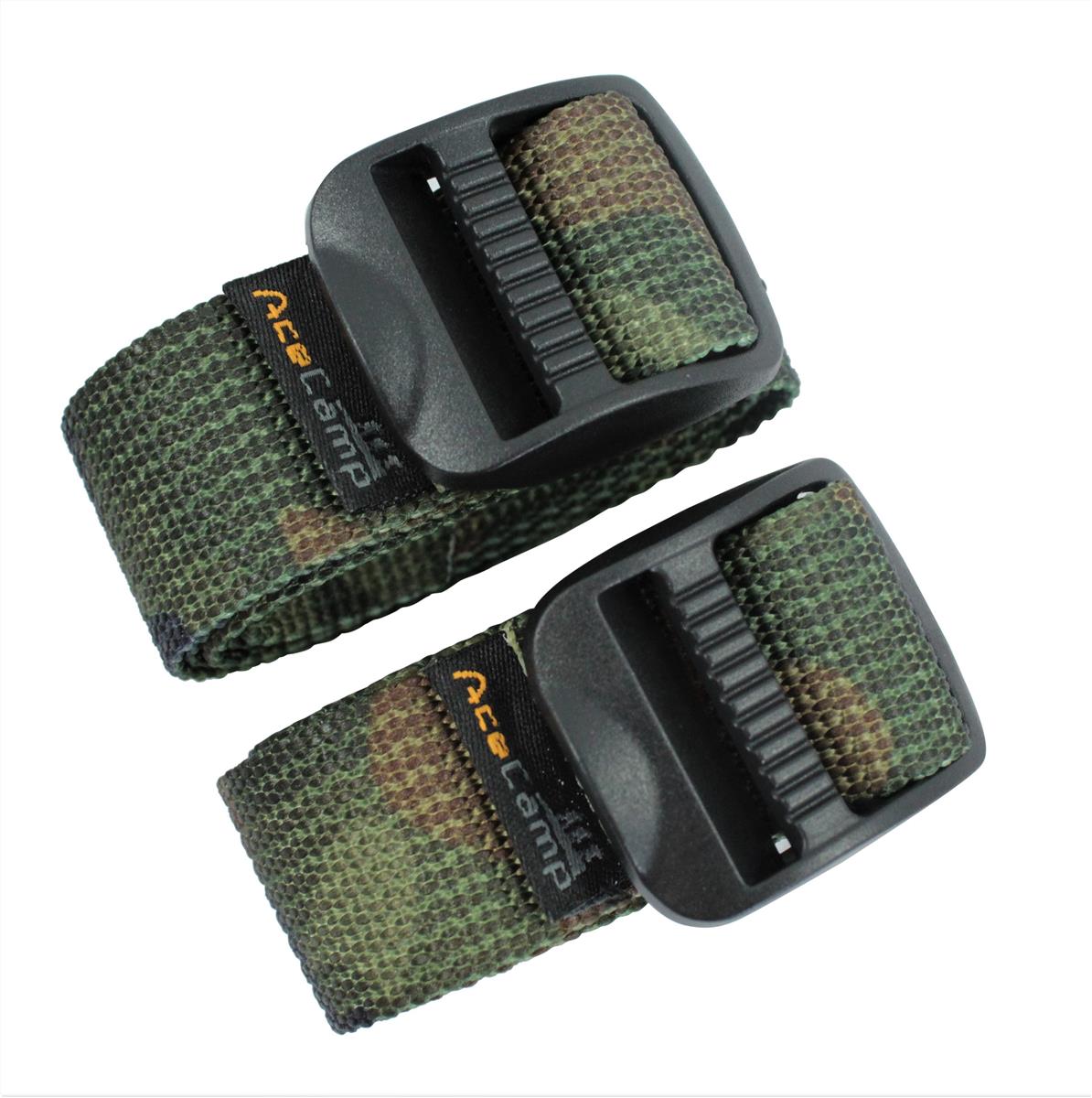 Nylon Utility Strap 65cm – 2 Stück, Camouflage Grün