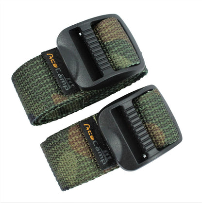 Nylon Utility Strap 65cm – 2 Stück, Camouflage Grün