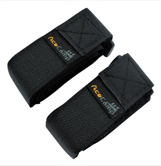 AceCamp Klettgurt 90 cm – 2er Set, Schwarz