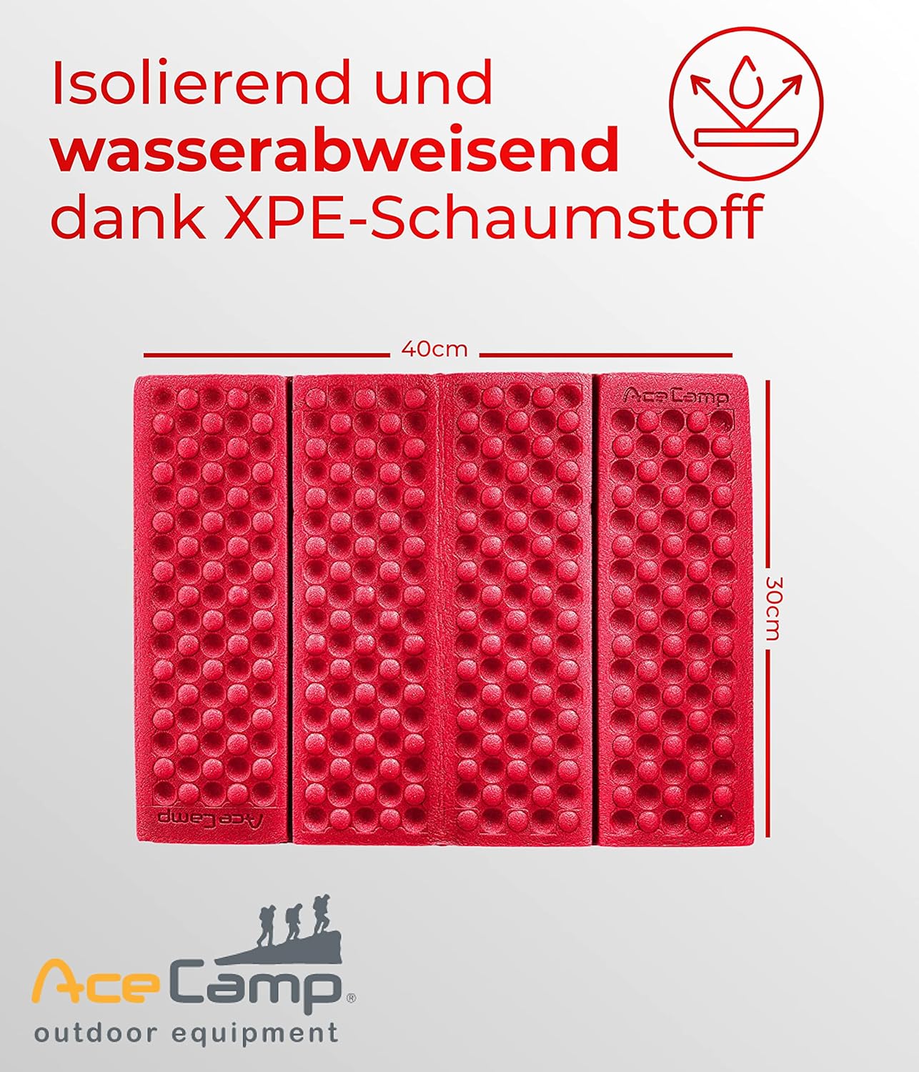 AceCamp Faltbares Sitzkissen – Ultraleicht & isolierend