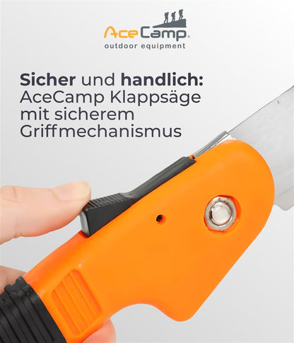 AceCamp Faltbare Klappsäge – kompakt & vielseitig einsetzbar