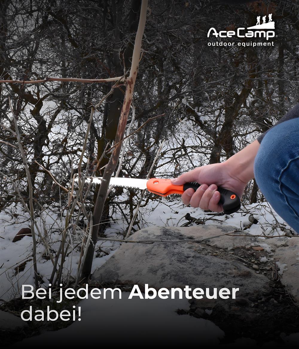 AceCamp Faltbare Klappsäge – kompakt & vielseitig einsetzbar