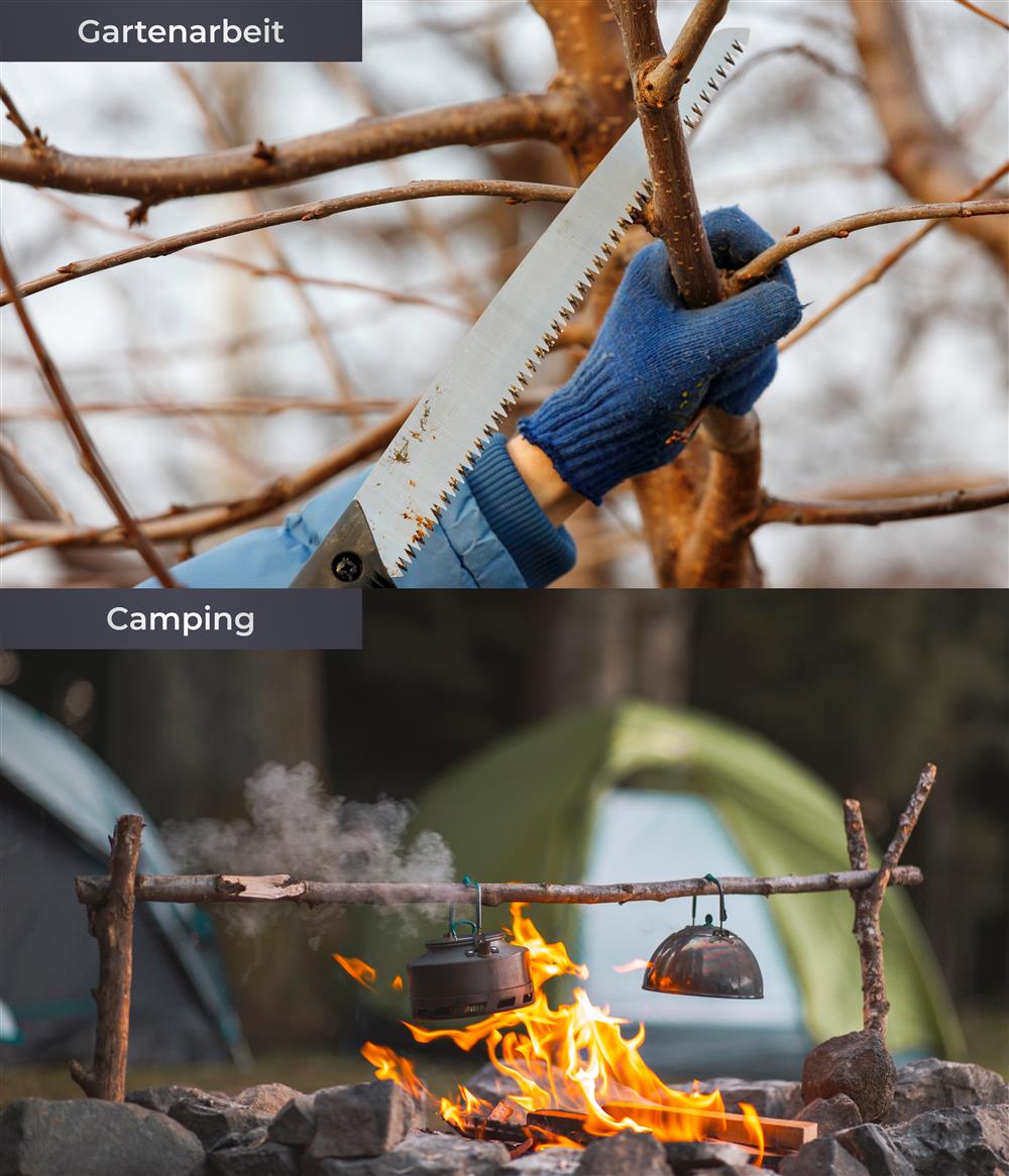 AceCamp Faltbare Klappsäge – kompakt & vielseitig einsetzbar