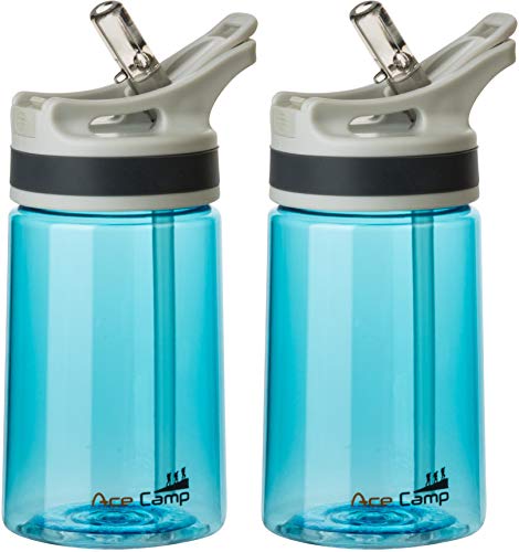 AceCamp TRITAN Trinkflasche BPA-frei mit Trinkhalm