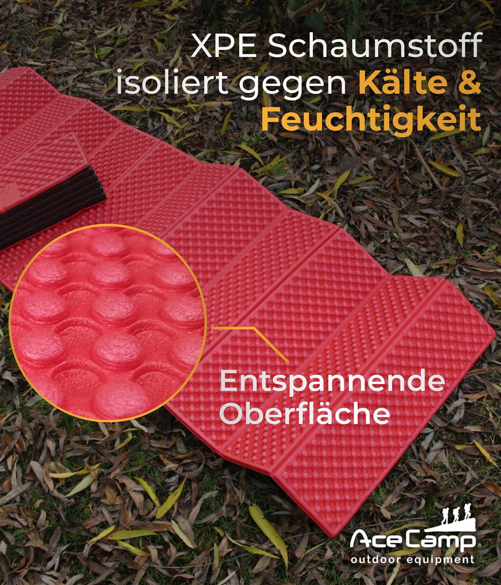 AceCamp Chill Star Liegematte 186x56 cm – Rot