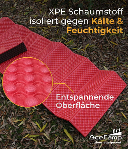 AceCamp Chill Star Liegematte 186x56 cm – Rot