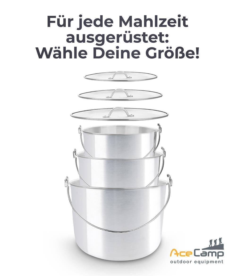 AceCamp Kochtopf 4 L aus Aluminium für Outdoor-Küche