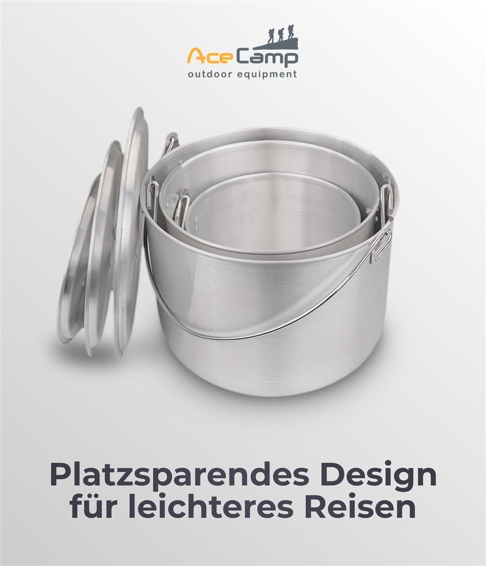 AceCamp Kochtopf 4 L aus Aluminium für Outdoor-Küche
