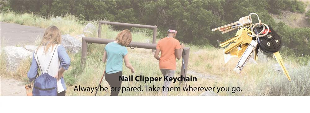 munkees Ultradünner Mini-Nagelknipser mit Schlüsselanhänger