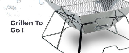 AceCamp Holzkohlegrill To Go Medium – faltbar & tragbar