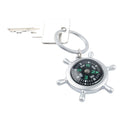munkees Ruder Kompass Schlüsselanhänger mit funktionalem Minikompass und Steuerrad-Design