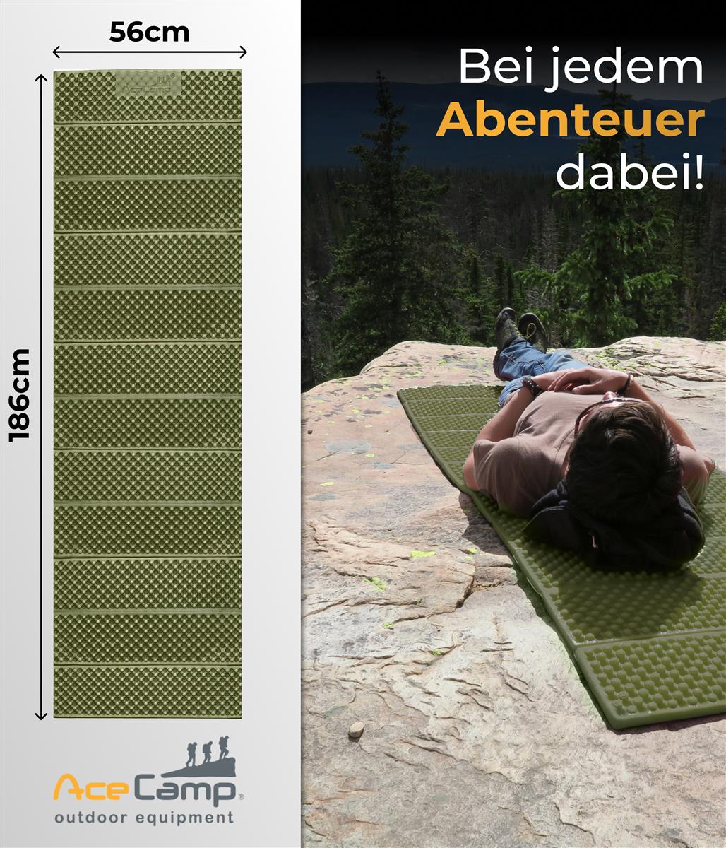 AceCamp Chill Star Liegematte 186x56 cm – grün