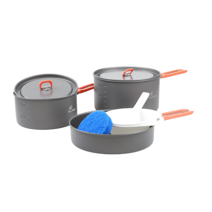 Fire-Maple Kochgeschirr Feast 3 Orange – 3–4 Personen