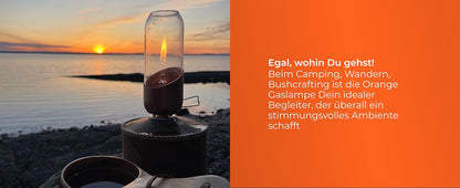 Fire-Maple Gaslaterne Orange – kompakt & effizient