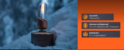 Fire-Maple Gaslaterne Orange – kompakt & effizient
