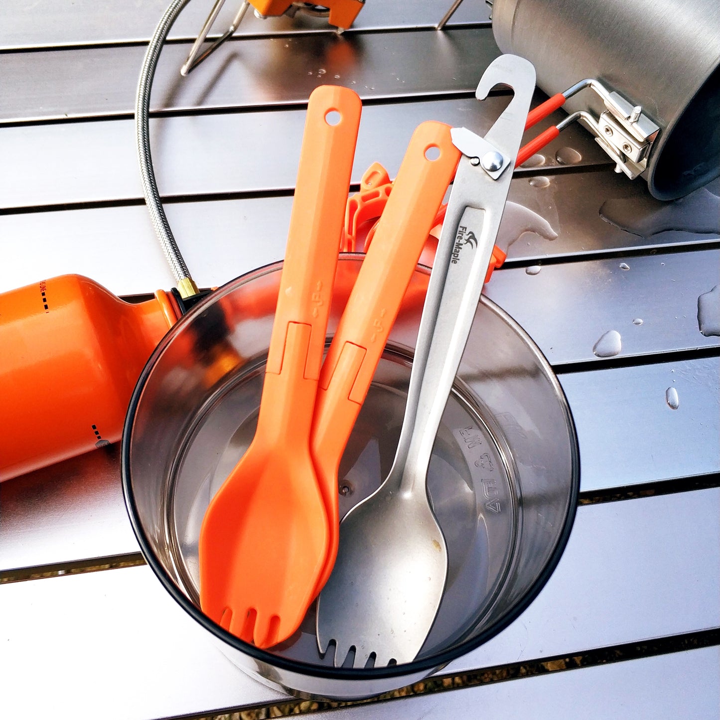 Fire Maple Island Campingkocher mit Windschutz