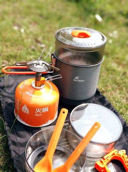 Fire Maple Island Campingkocher mit Windschutz