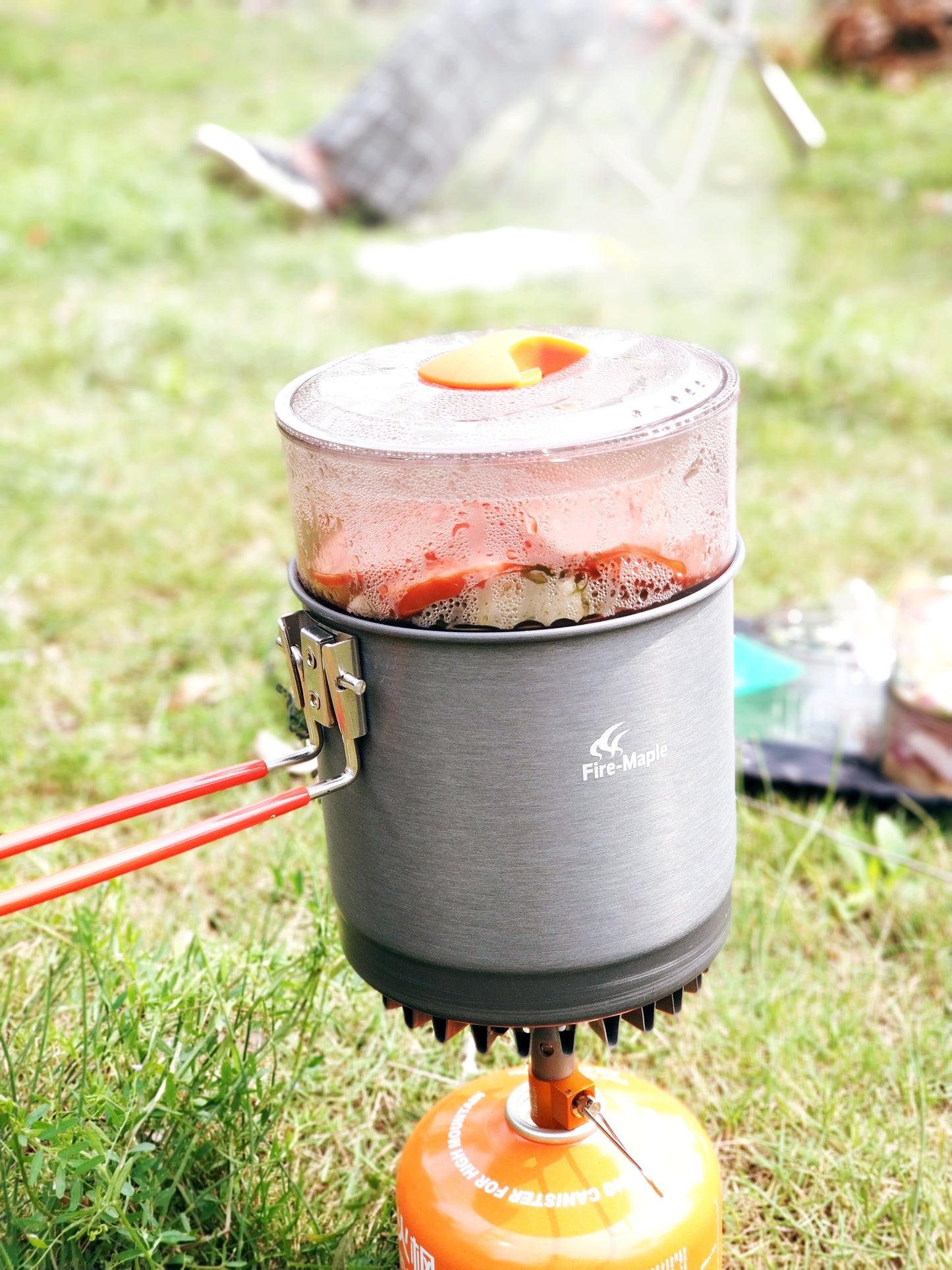 Fire Maple Island Campingkocher mit Windschutz