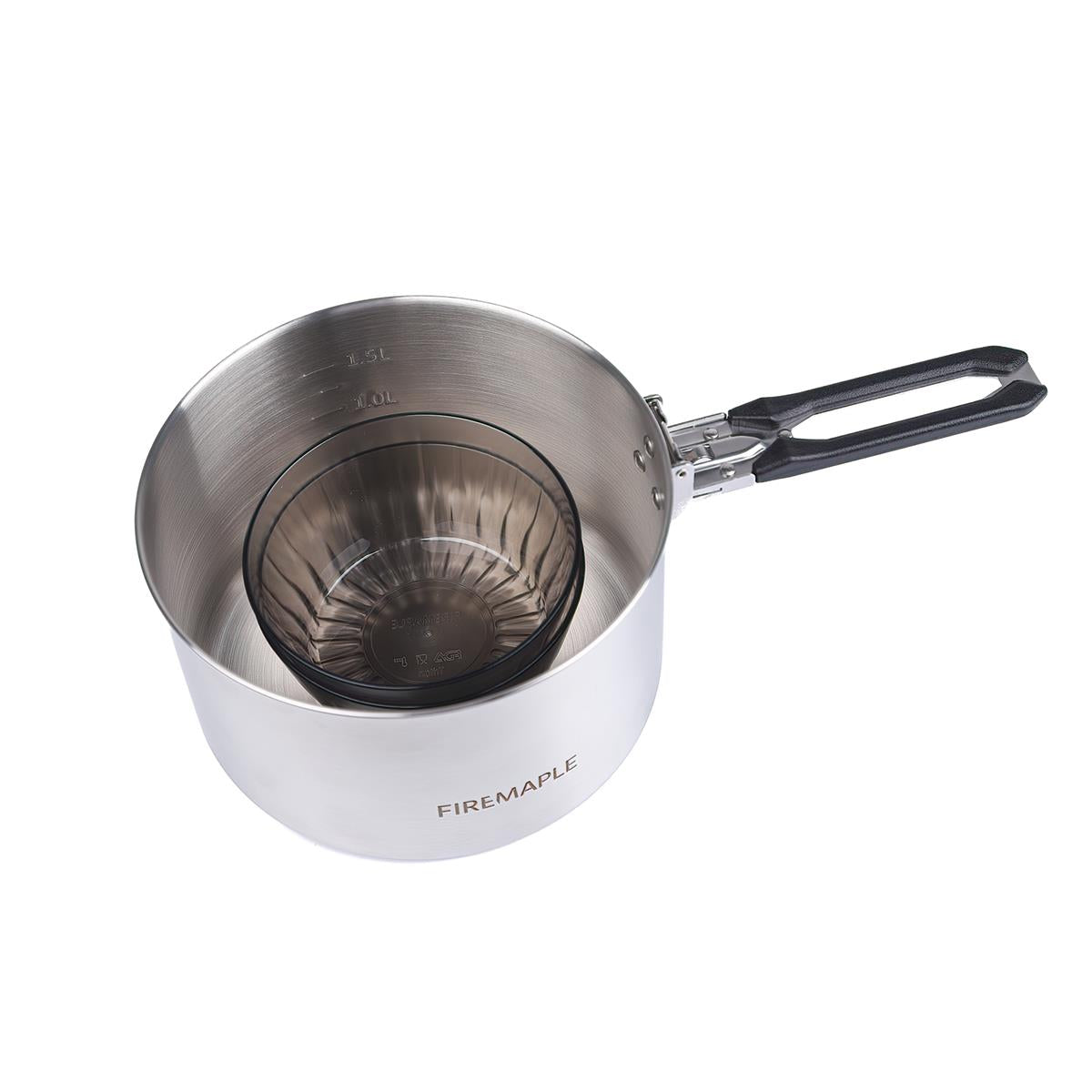 Antarcti Edelstahl Topf 1,5L mit 2 Tritan Schalen