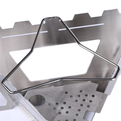 Maverick Holzgrill Triangle – faltbar & steckbar mit Topfständer