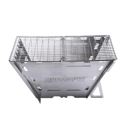 Maverick steckbarer Holzgrill mit 4 Paneelen & Grillgitter