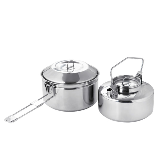 Set Antarcti Edelstahl Topf & Kessel mit 2 Tritanschalen