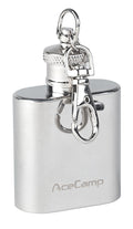 AceCamp Edelstahl Schlüsselanhänger Flachmann 30 ml