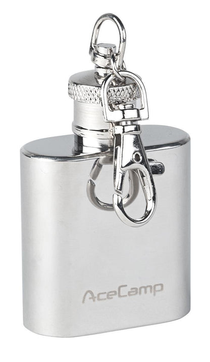 AceCamp Edelstahl Schlüsselanhänger Flachmann 30 ml
