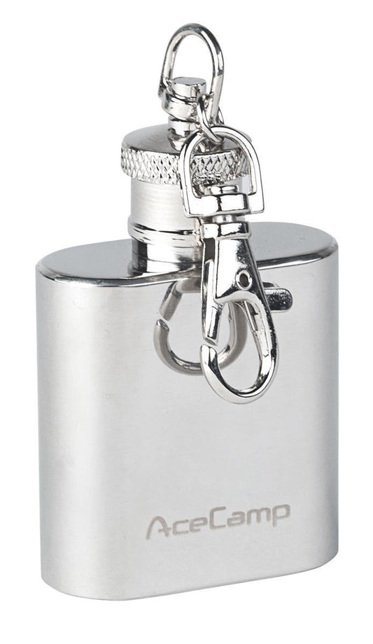 AceCamp Edelstahl Schlüsselanhänger Flachmann 30 ml