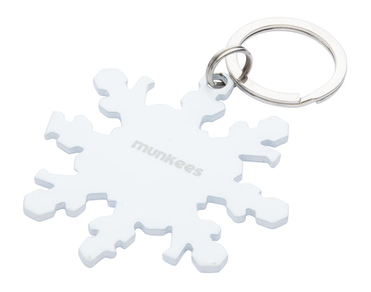 munkees Schlüsselanhänger Flaschenöffner Schneeflocke