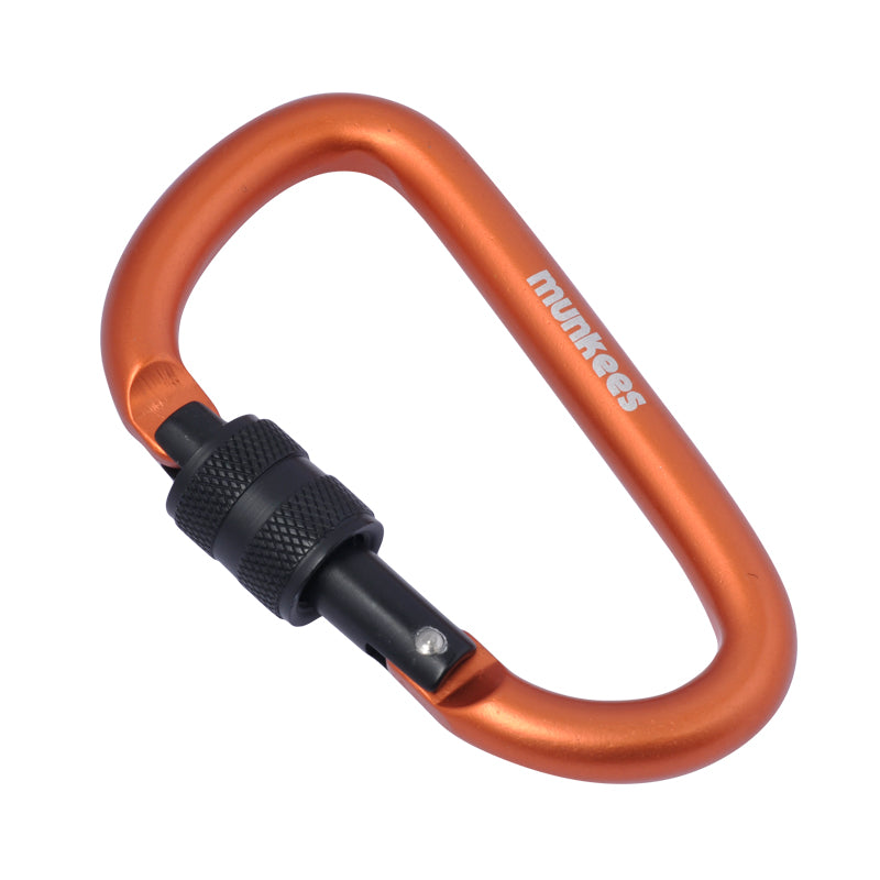 Karabiner D-Form mit Schraubverschluss – Ø 8 x 80 mm